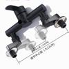 Black Shower Faucet Kit with Adjustable Shower Head and Curved Eccentric Converter