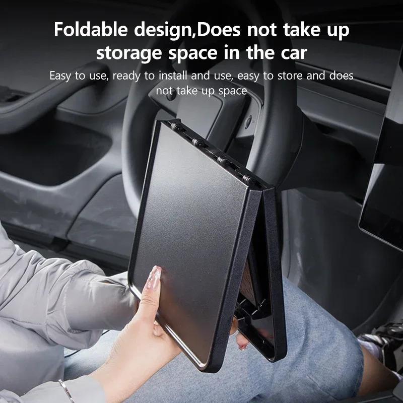 For Tesla Model 3 3 Highland Model Y Y Juniper 2025 Center Console Table Tray Drink Food Table Desk Plate Board Holder Storage