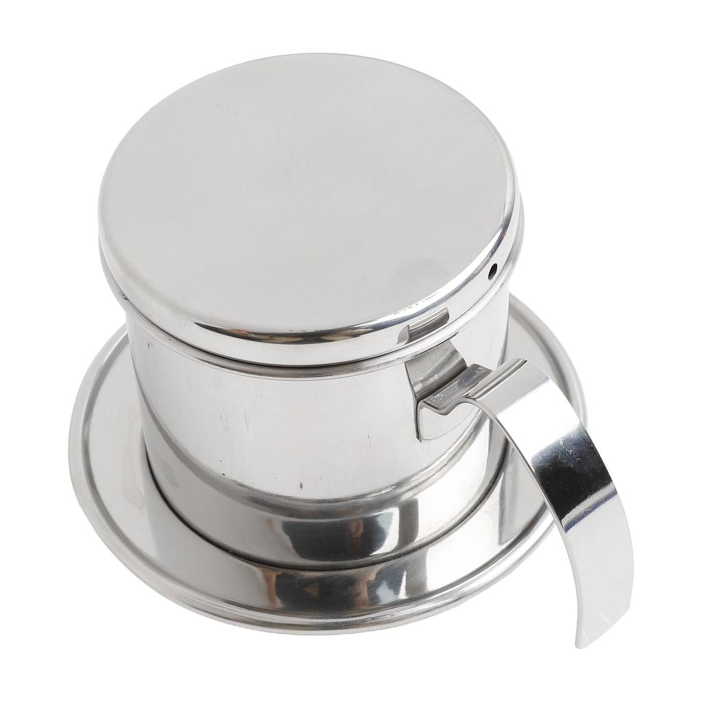 Coffee Brewing Pot Stainless Steel Filter Rotating Pressure Plate Smooth Handle Design Compact Moka Coffee Pot Moka Dripper