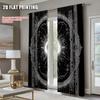 2Pcs Sun Constellation Darkening Curtain Gothic Boho Blackout Curtains For Living Room Bedroom Home Decor