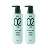 Amos Green Tea Real Shampoo for Normal to Dry Hair 500g (Moisture Type) 1+1