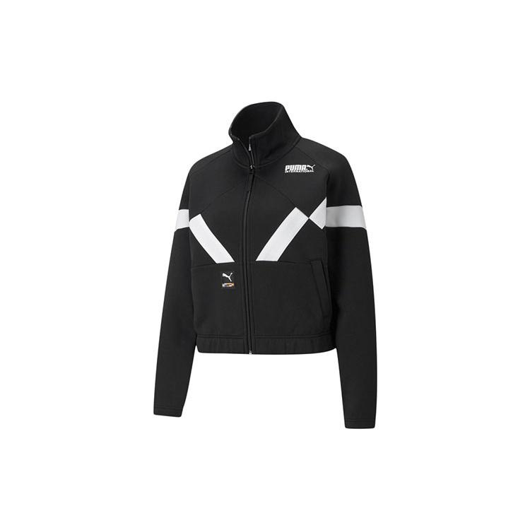 (WMNS) PUMA Pi Dblknit Logo Printing Stand-up Collar Jacket Black Women s 531347-01 L
