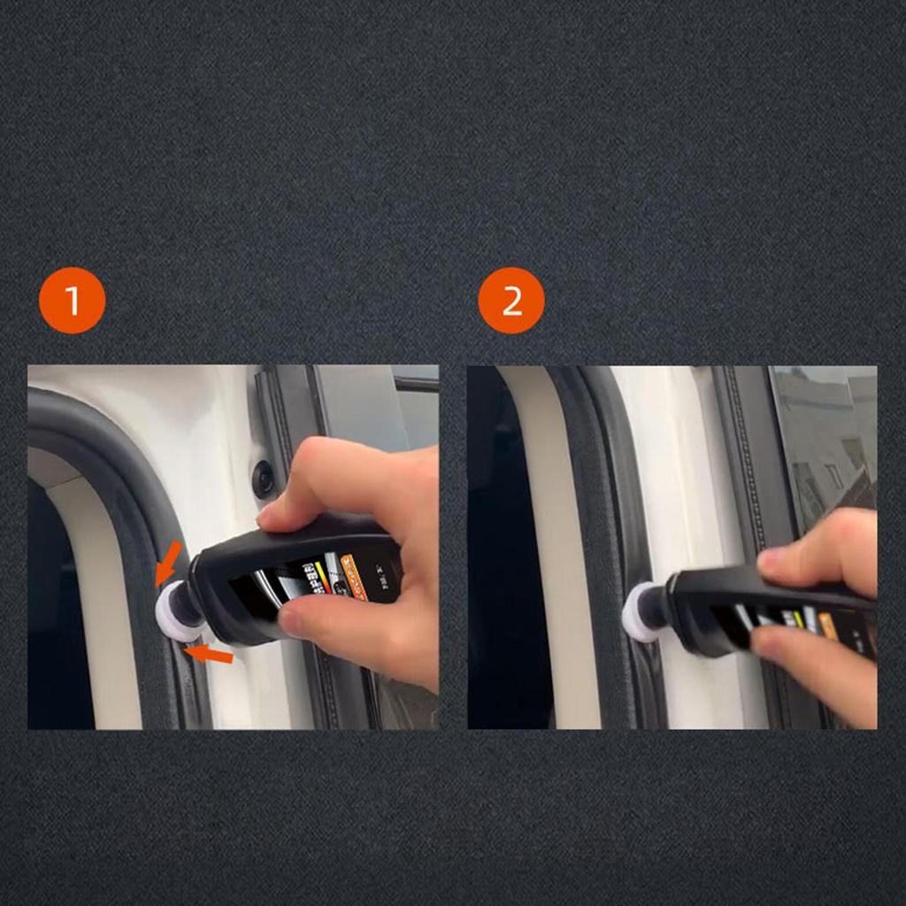 100ml Car Window Lubricant Auto Window Rubber Strip Softening Smooth Maintenance Agent Rubber Cleaner Eliminates Noise