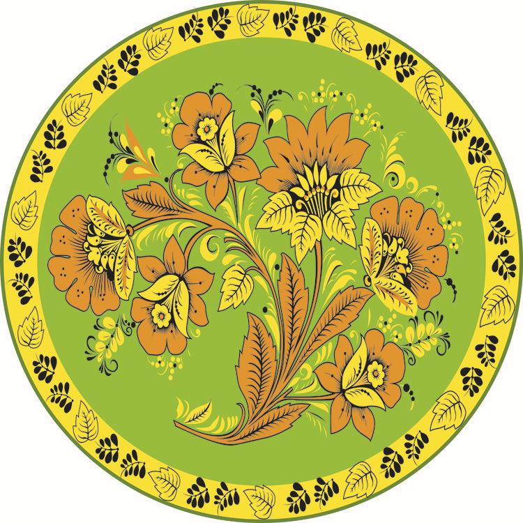 Round Retro Ethnic Style Carpet Living Room Coffee Table Bedroom Computer Chair Hanging Basket Non-slip Floor Mat