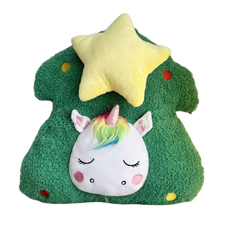 Verwandelbares Weihnachtsbaum-Wurfkissen Plüschtier Geschenk für Mädchen 45cm Höhe