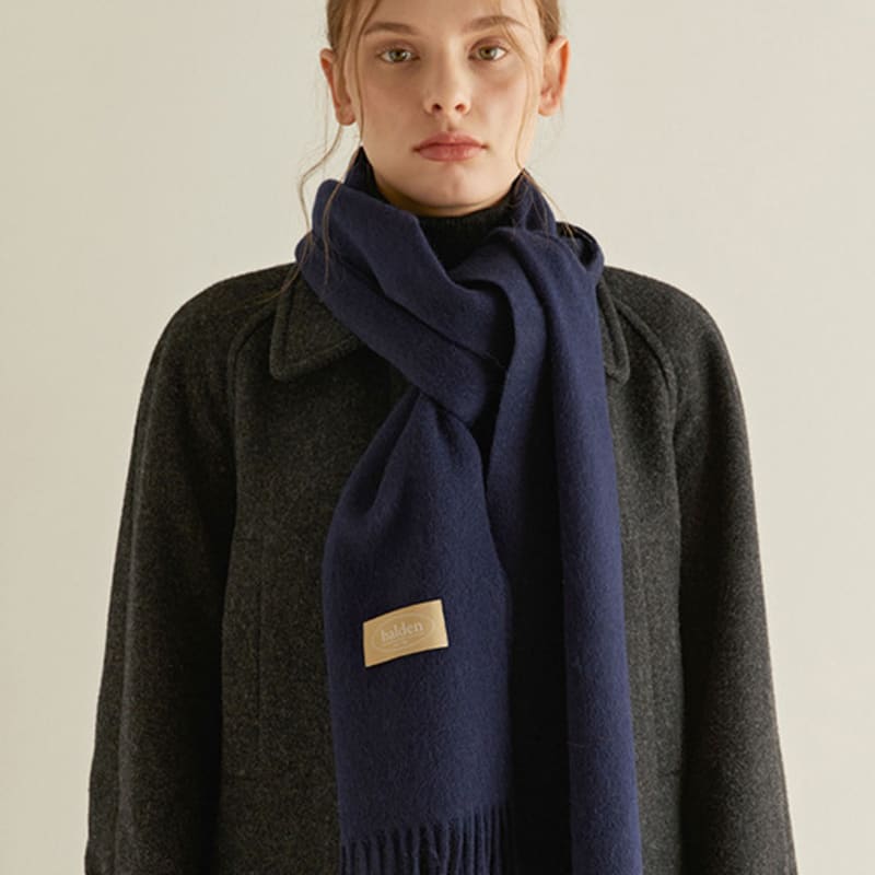 

шал из шерсти халден (M007_темно-синий) navy