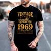 Limited Edition Born In 1969 Vintage Motorcycle Birthday Gift Idea T Shirt Classic Made In 1969 Ginuine Original Parts TShirt