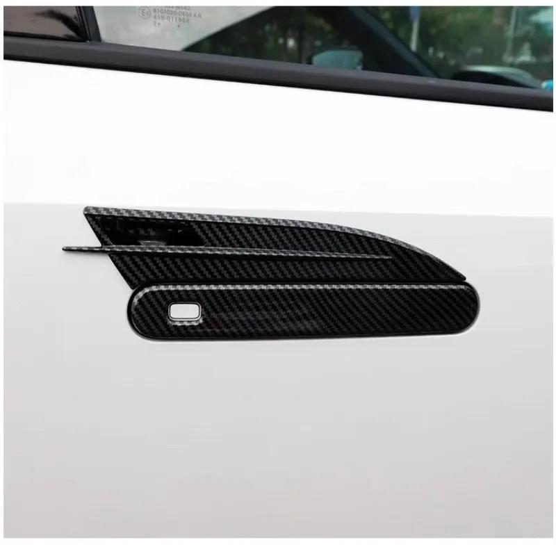 For Changan UNIV UNI-V -2024  ABS Black Door Handle Bowl Cover Cup Cavity Trim Ert Catch Molding Garnish Car Accessories