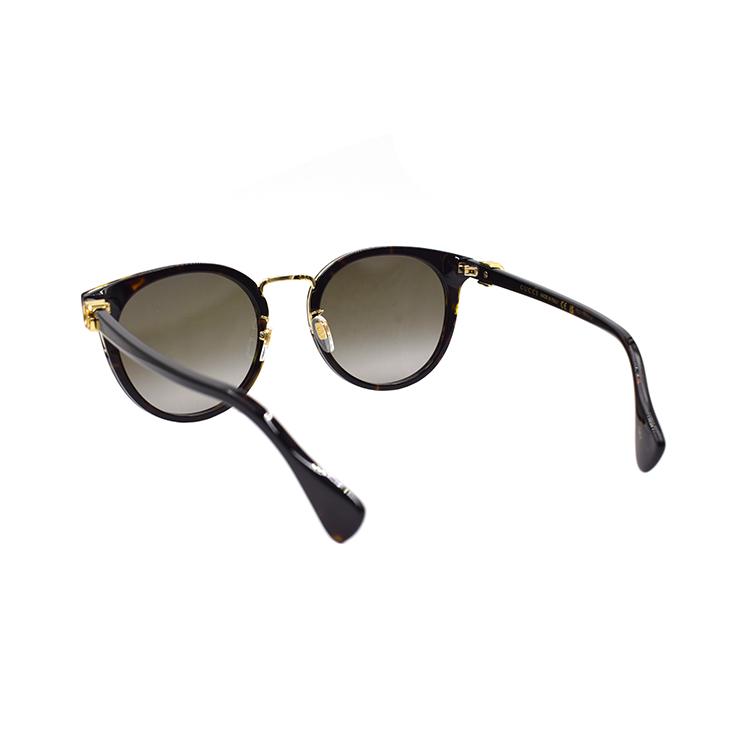 GUCCI GG Overlay Logo Series Trendy Holiday Travel Edition Sunglasses Women's Tortoiseshell Color