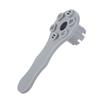 PVC 8 Groove Safety Air Valve Wrench 6 Hole Pressure Relief Valve Spanner Gray for Inflatable Boat Kayak Raft Dugout Canoe