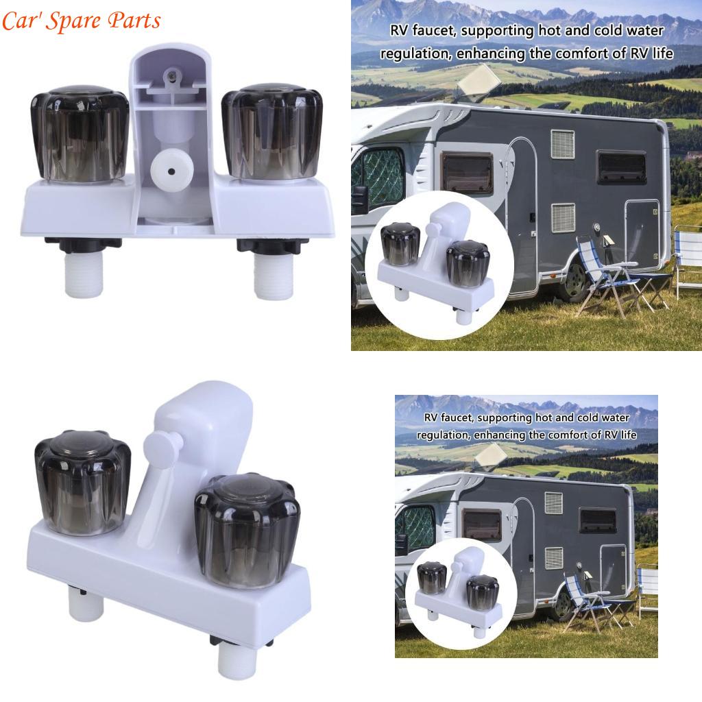 Y4UA Shower Accessories RVs Shower Faucet Valves Diverter Replacement Shower Faucet with Double Knobs for Campers Trailer China Mainland