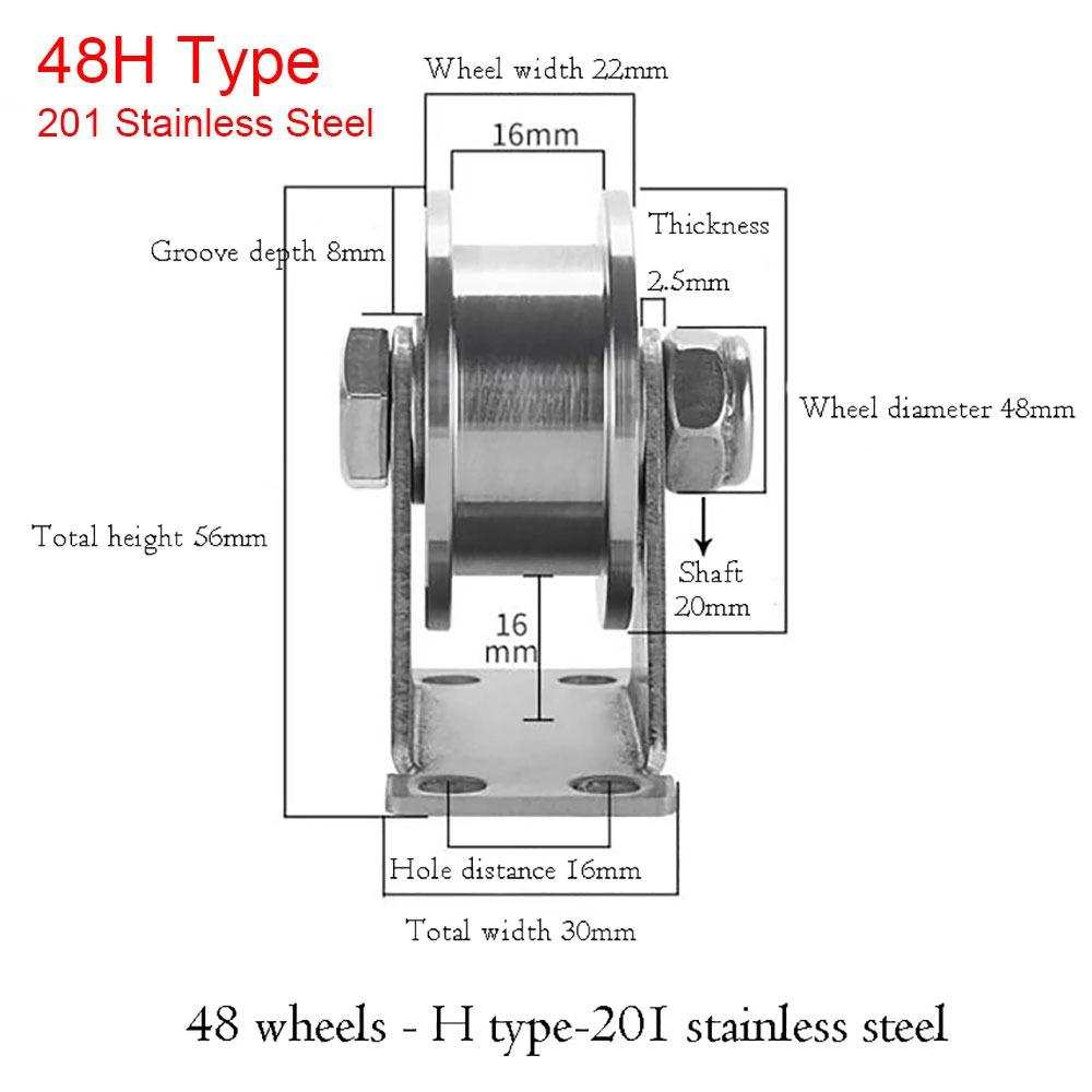 1Pcs Track Wheel Sliding Door Rollers  for Inverted Track Rolling Gate Industrial Machines