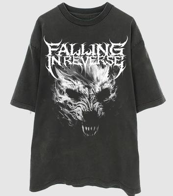 Maglietta Falling In Reverse Lupo 100% Cotone Unisex Regalo T-Shirt Top Maglietta