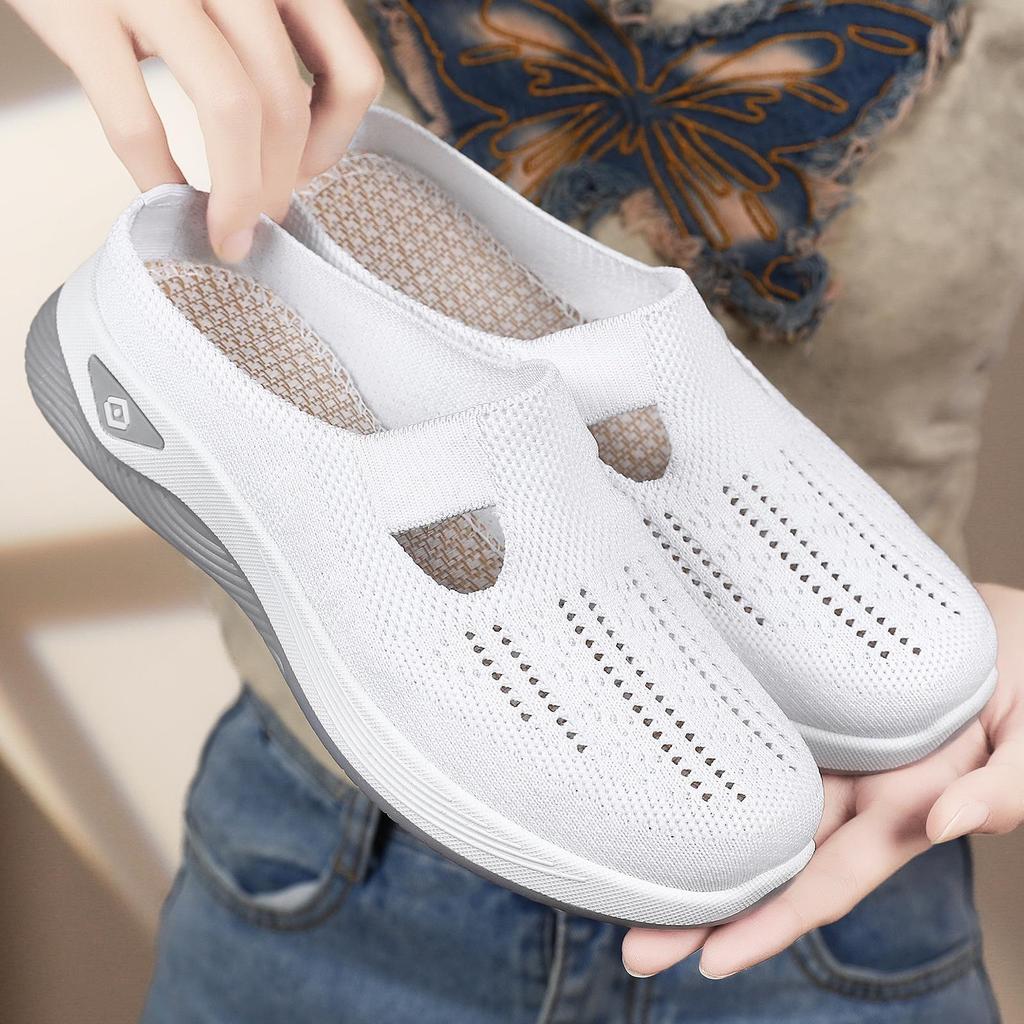 Women's Summer Slip-On Mesh Slippers - Soft Sole, Breathable & Comfortable for Outdoors