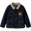 Mini Balabala Boys' Plant Soft Denim Lapel Jacket