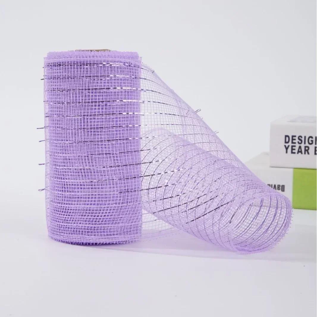 

10 Yards Christmas Tree Mesh Tulle Roll 15/25cm Fabric Flower Gauze Mesh Roll Halloween Ribbon Gift Box Wrapping Party DIY Decor 15cm x 10Yards