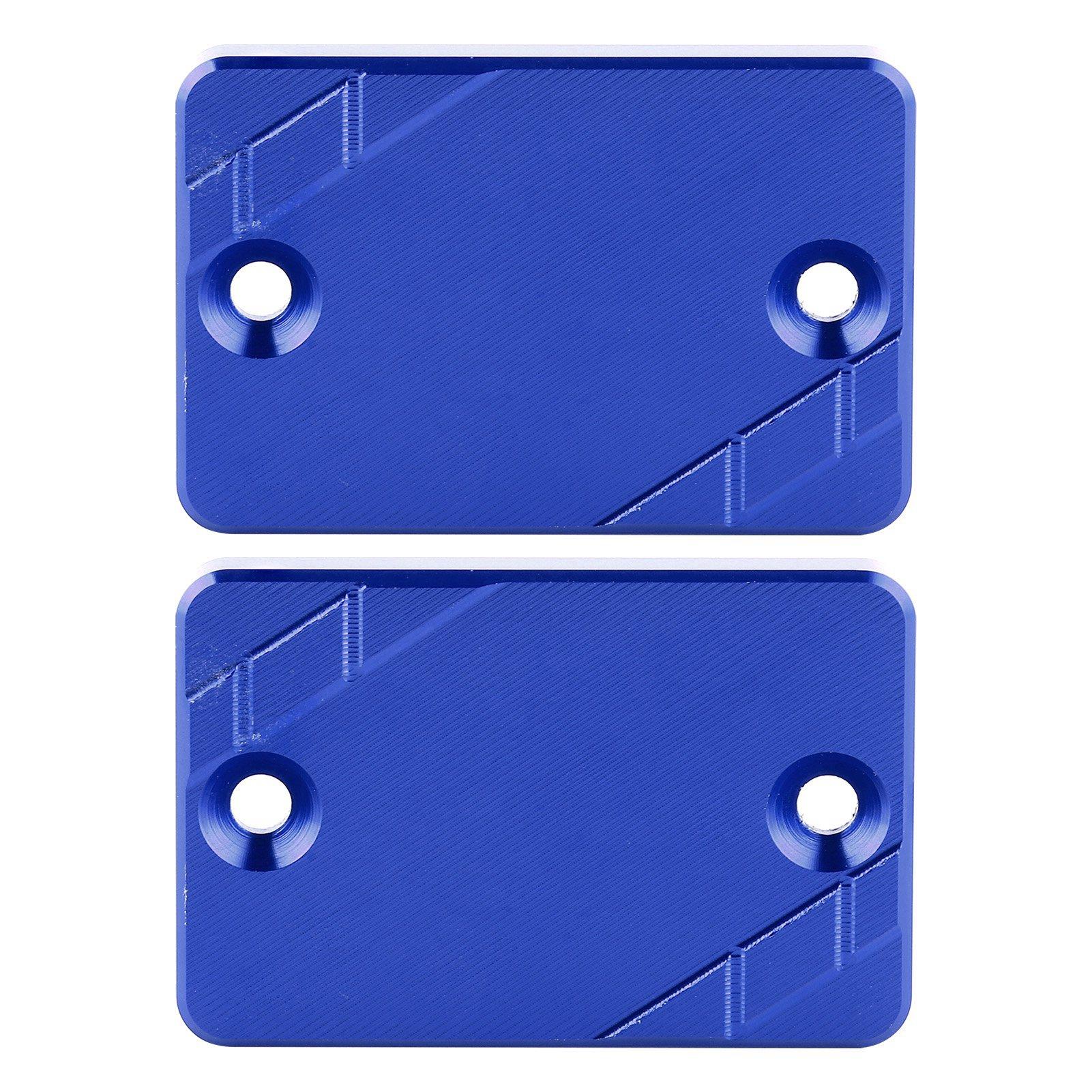 

2pcs Front Rear Brake Fluid Reservoir Cap Cover Fit for Honda CB300F CBR500R CB500F CB500X Blue