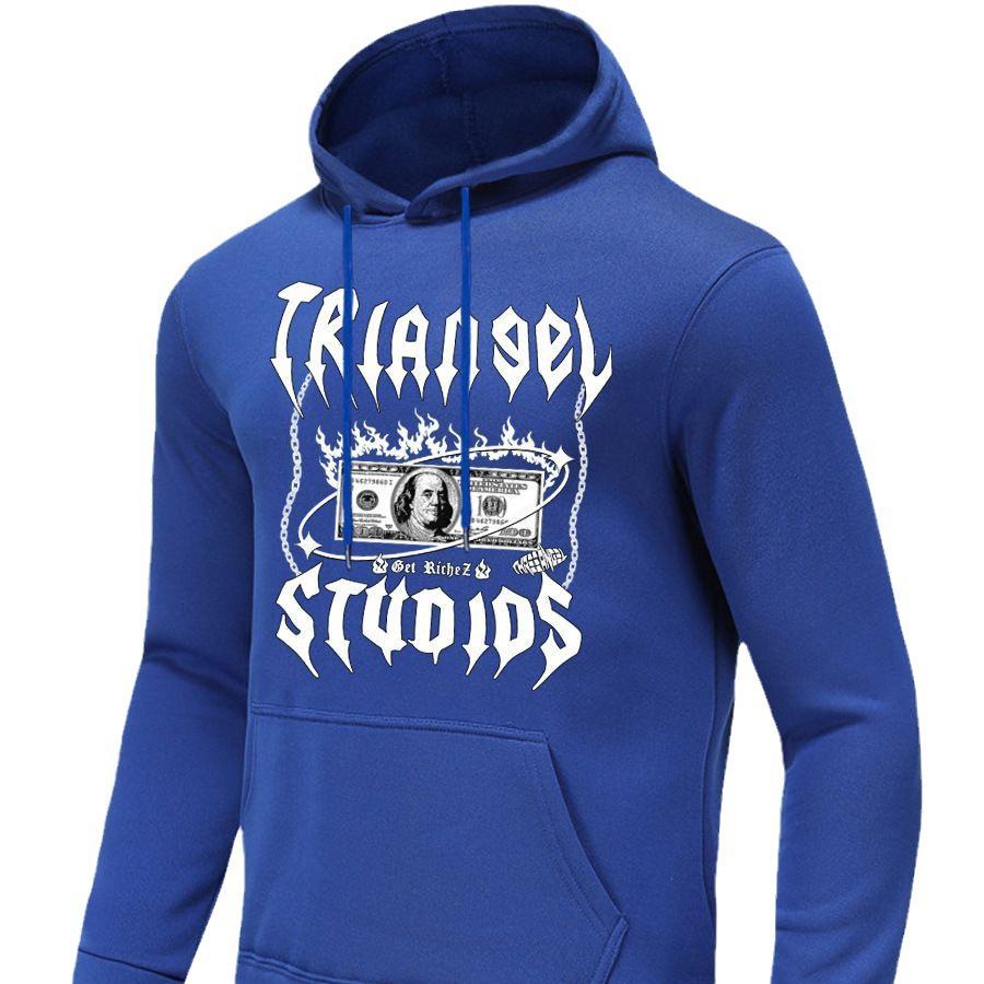 Hooded Sweater Autumn and Winter Outer SIUDIDSE Letter Print Hooded Casual Sweater