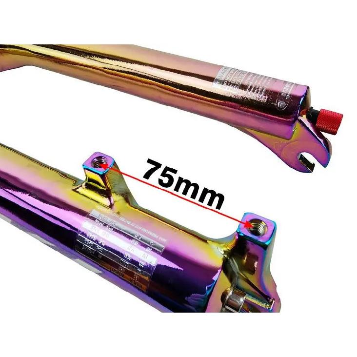 PASAK Aluminum Alloy MTB Bicycle Fork Supension Air 26/27.5/29er Inch Mountain Bike 32RL100mm Fork For A Bicycle Colour Plating
