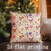 Home Decor Christmas-Themed Pillowcase Patterns Suitable For Sofa Bedroom Car Pillow Cover Cushion Rectangular Back Cushion