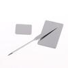 Premium Stainless Steel Makeup Palette 2Pcs Set with Rod Smooth Surface for Personal Daily Cosmetic Mixing