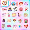 50 I LOVE YOU MOM Stickers Happy Mother's Day Mom Flower Bouquet Baking Cake Label Stickers
