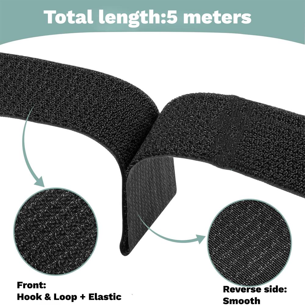 Hooked Velcro Velcro cable ties, fishing equipment, fixed rods, fishing rods/fishing nets, outdoor durable storage straps