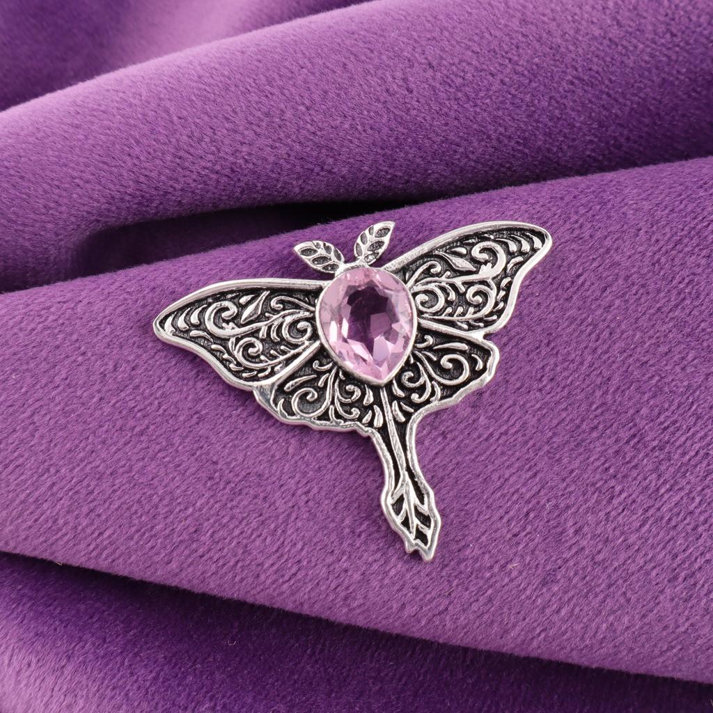 Pink Morganite Pendant Gemstone, 925 Solid Sterling Silver Pendant Jewelry, Handmade Pendant, Silver Jewelry For Gift