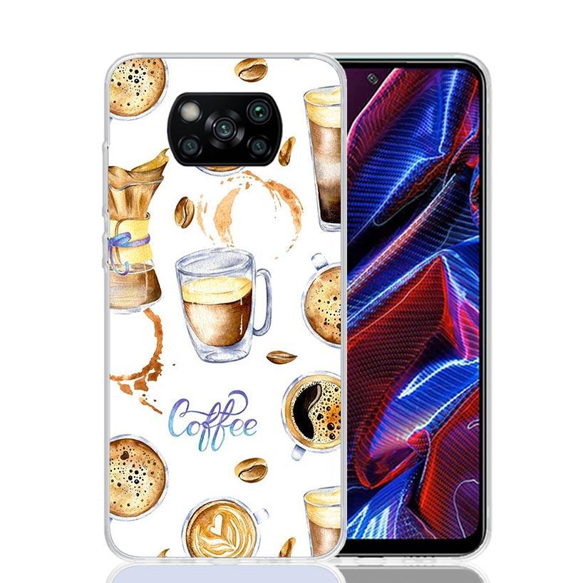 Coffee Wine Cup Case Phone Cover for Xiaomi Redmi Note 10 9 9S 8 8T 7 5 Pro Mi 12T 11T 10T 9T 12 11 Lite A3 A2 Trend Fundas Mi 1