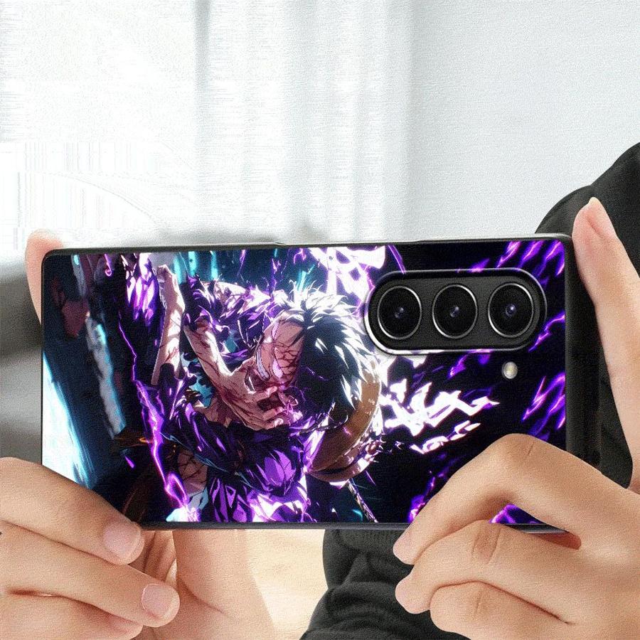 Custodia per Telefono Posteriore One Piece Cool Zoro per Samsung Galaxy Z Fold 7 6 5 4 3 ZFold7 ZFold6 ZFold3 ZFold4 ZFold5