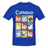Cuphead Lustige T-Shirts Grafik Y2k Anime Baumwoll-T-Shirts Für Unisex Wounisex Kleidung