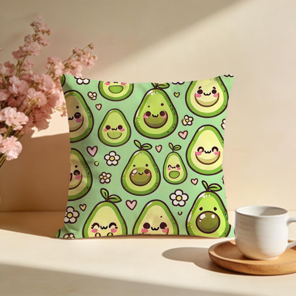 Cremige Avocado Kissenhülle Weiche Kissenbezüge für Zuhause Schlafzimmer Wohnzimmer Sofa
