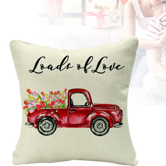 

День святого Валентина Элегантные квадратные декоративные наволочки для диванных подушек для домашнего декора 4