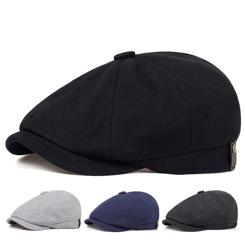 Fashion Cotton Beret Fashion Old Hat High Quality Four-color Casual Hats Autumn and Winter Warm Cap Cold Caps