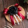 1pc Gothic Rose Skeleton Hair Clip Secure Side Clip Design Plastic Construction For Halloween Party Accessories