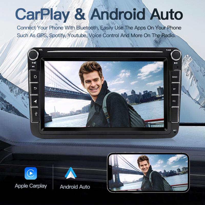 Fits VW Jetta, Passat, EOS, Caddy: Central Control, Navigation, Reverse Camera, Radio