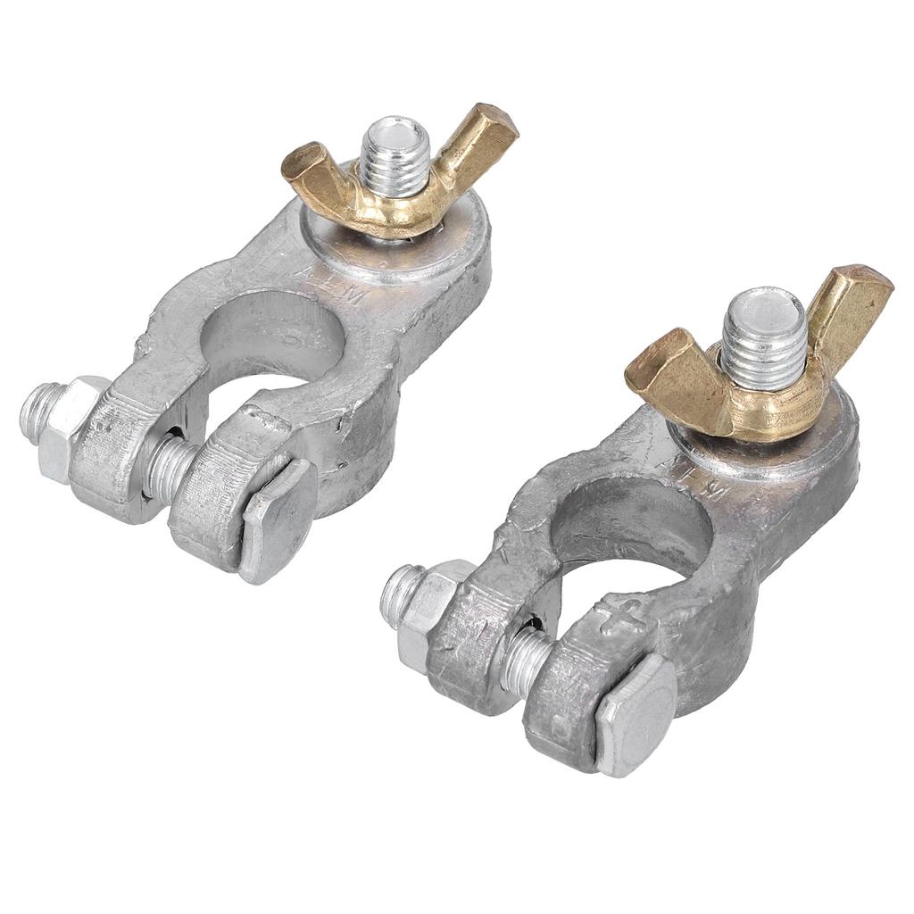 2pcs Battery Terminal Clamps Quick Release Connectors Anti Corrosion Universal Accessory for Car