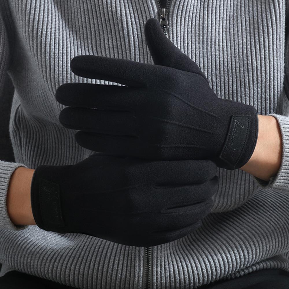 Новые Мужские Зимние Перчатки Плюс Бархат Ветрозащитные Теплые Перчатки Для Улицы Морозостойкие Перчатки Толстые Теплые Инструменты
