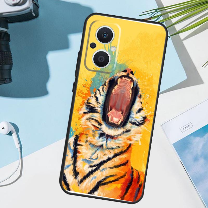 Animal Tiger Art Cover For OPPO Reno 14 F 13F 12F 11F 10 11 12 13 Pro 7 8 Lite OPPO Find X9 X5 X6 X8 Pro Case