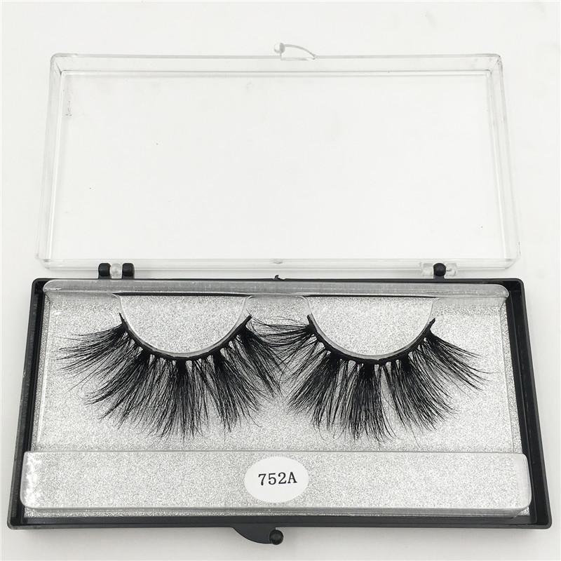 RED SIREN 1 Paar Wimpern Großhandel 100% Nerzhaar Falsche Wimpern Handgemacht 25mm Wimpern Dramatisch Dick Lang 3D Nerz Wimpern Make-up