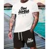 2026 Summer New 3D Digital Printed Men's Suit Fashion Short Sleeve Shorts Suit Outdoor Street Men's Sports Shorts Summer Daily C