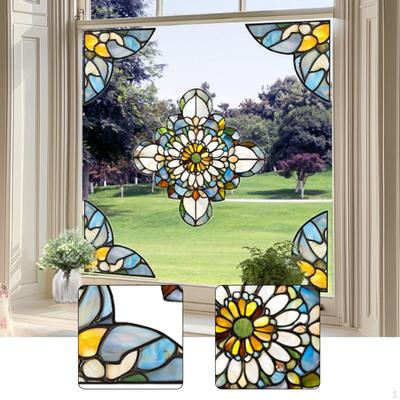 Pegatinas para Ventana Manualidades DIY Adorno Suministros de Arte Ligeros Adherentes Decoración para Baño