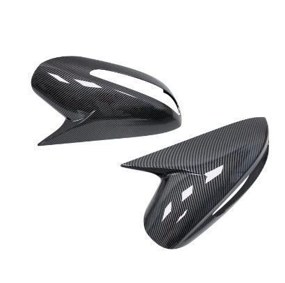Car Rearview Side Mirror Cover Wing Cap Fit For Hyundai Sonata DN8 2011-2014 Exterior Rear View Case Trim Shell Carbon Fiber