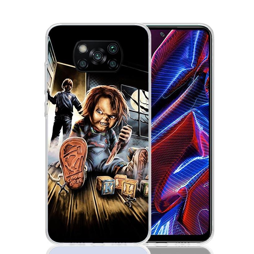 Chucky Child's Play Case Phone Cover for Xiaomi Redmi Note 10 9 9S 8 8T 7 5 Pro Mi 12T 11T 10T 9T 12 11 Lite A3 A2 Trend Fundas