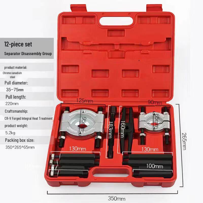 Rongyu 12-Piece Bearing Separator and Puller Set
