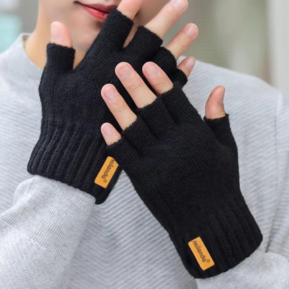 Winter Warm Fingerless Gloves Thicken Touchscreen Gloves New Knitted Gloves  For Men Women Gifts