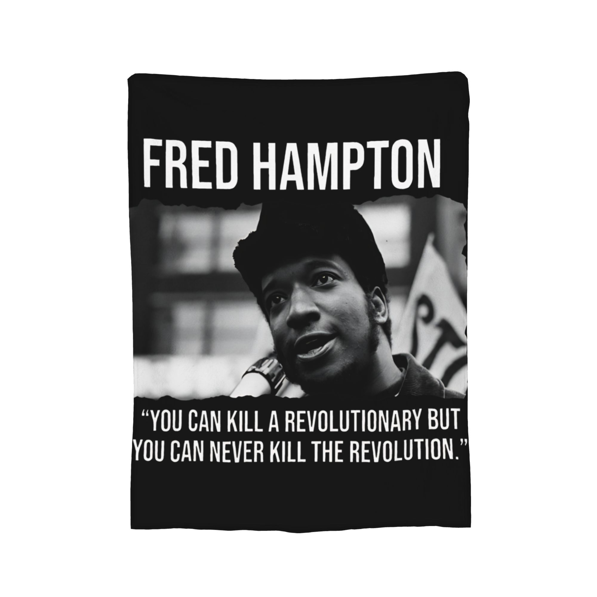 

Fred Hampton Black History Blankets Plush Throw Blankets Summer Air Conditioning Personalised Soft Warm Bedsprea 75x90cm