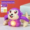 TikTok Electric Tumbling Monkey Toy for Kids – Early Education Light Music Somersault Crawling Monkey