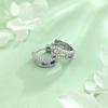 Elegant Multi-Color Diamond 925 Sterling Silver Earrings - Versatile Hip Hop Studs and Shiny Hoops for Women