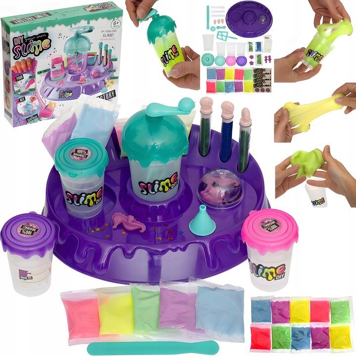 Zestaw Slimy Slime Fabryka Mikser Do Robienia Glutów Dla Dzieci Brokat Diy